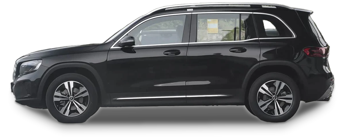 Mercedes GLB 2025 7 places, vue de profil
