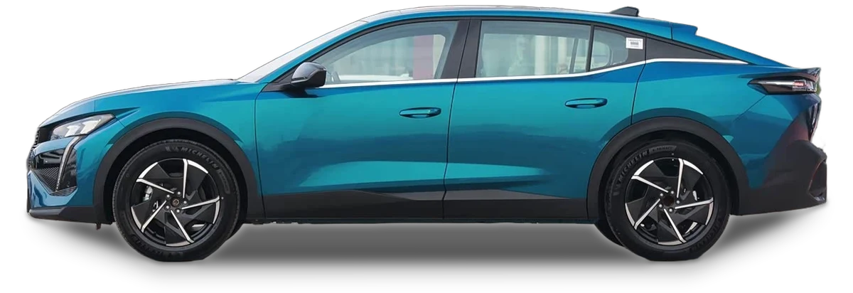 Peugeot 408X 2025, vue de profil